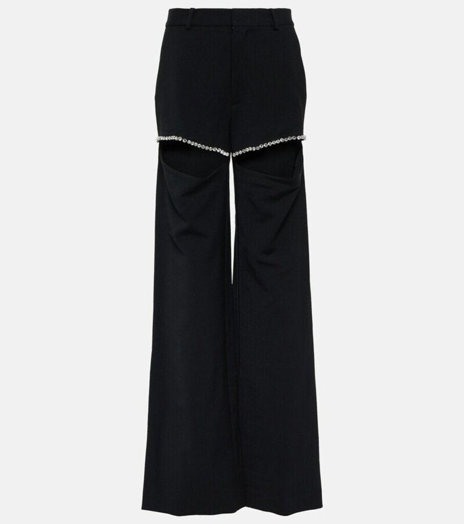 Area NWT Crystal Slit Trouser - Size 4