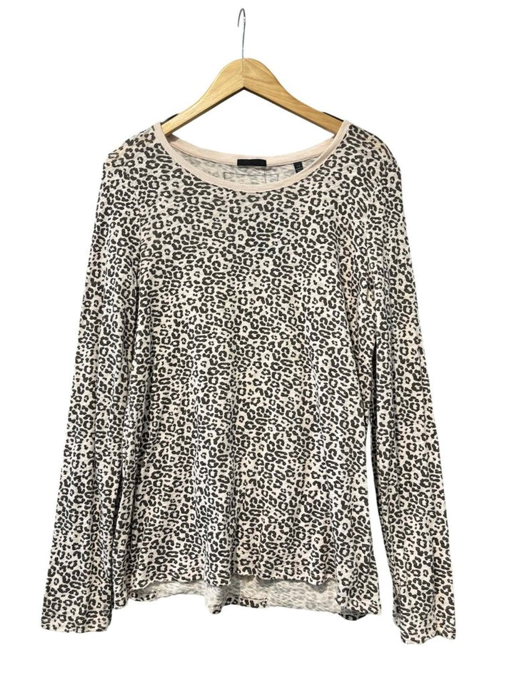 ATM NWT Leopard Print Long Sleeve (Retails for $145)- Size Large