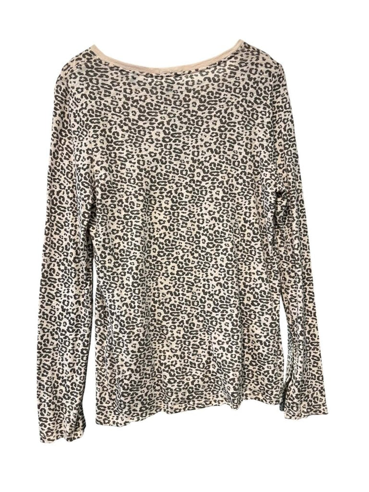ATM NWT Leopard Print Long Sleeve (Retails for $145)- Size Large