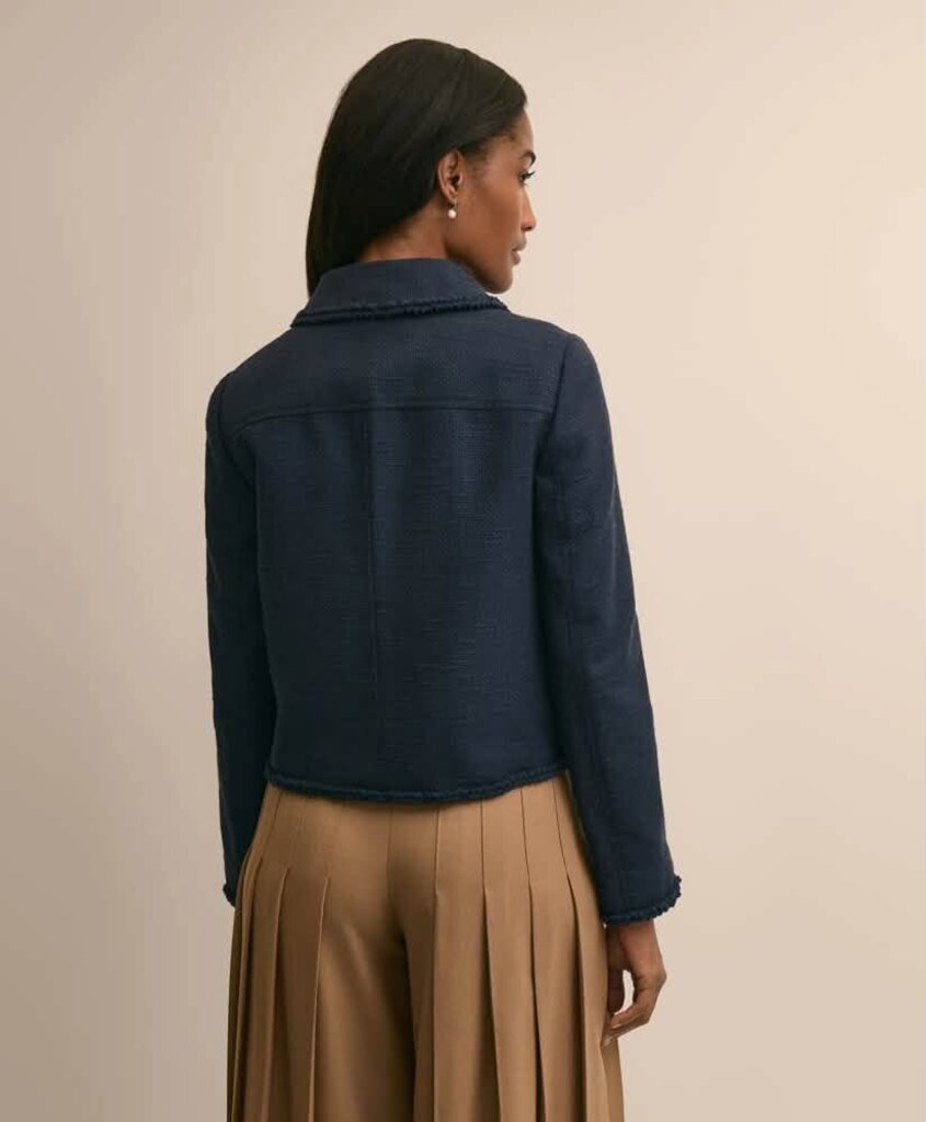 Brooks Brothers NWT Cotton-Blend Braid-Trim Textured Jacket - Size Small (Retails for $298)