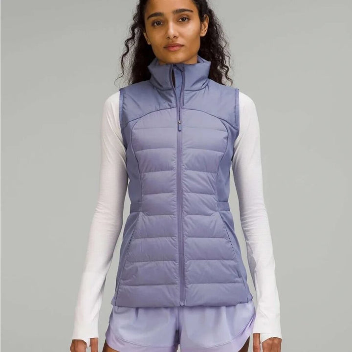 Lululemon Down For It All Vest in Peri Purple - Size 10