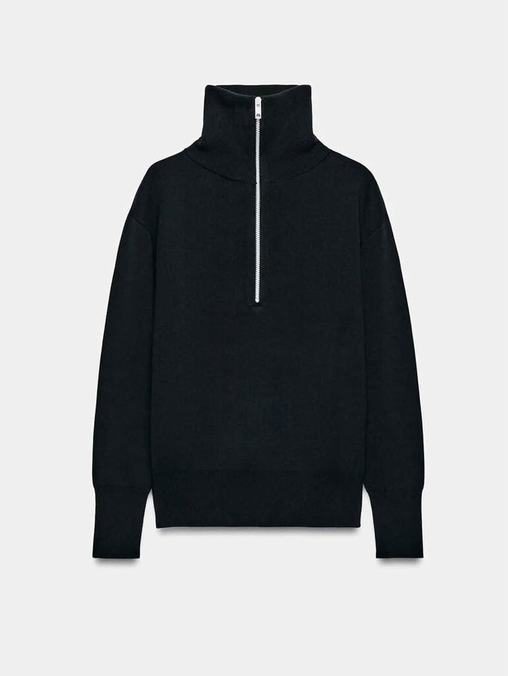 Zara Oversized Zip-Up Knit Sweater Pullover - Size Small (Retails for 79.90)