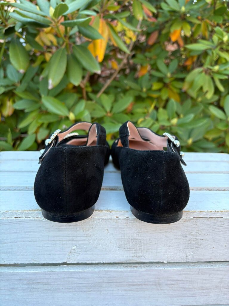 J. Crew Marina Suede Criss Cross Ballet Flats - Size 9