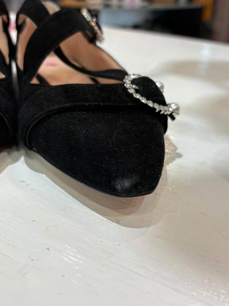 J. Crew Marina Suede Criss Cross Ballet Flats - Size 9