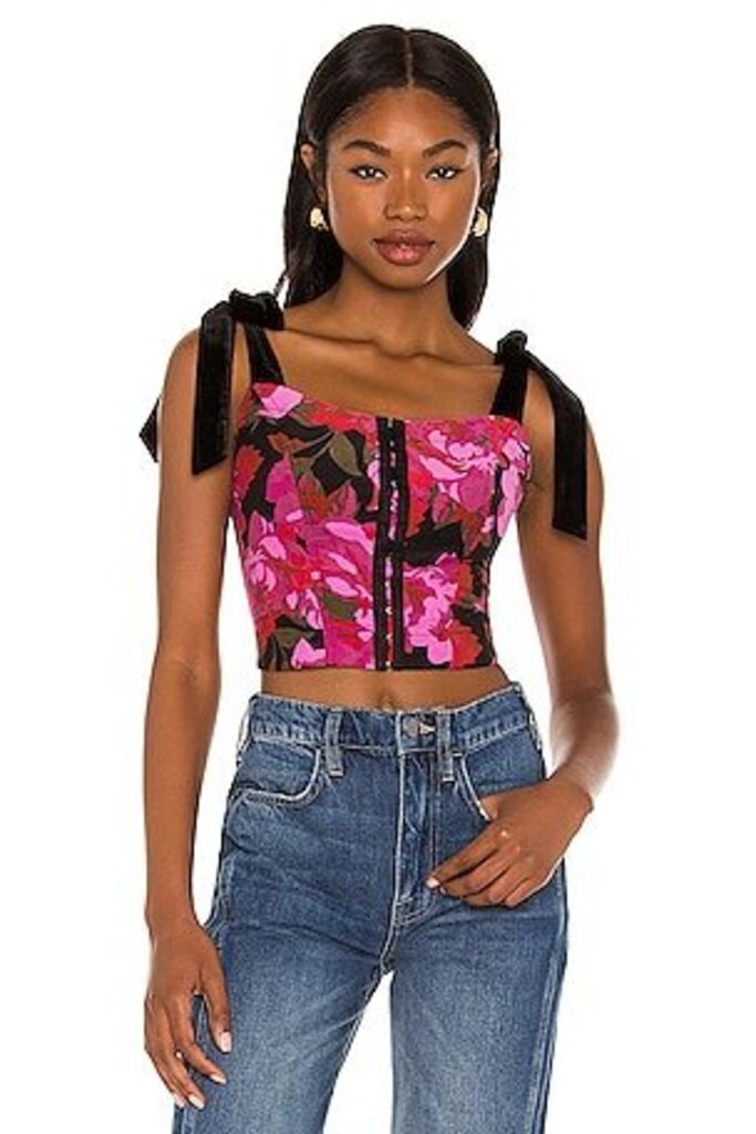 Free People Addie Printed Tank in Twilight Combo - Size Small