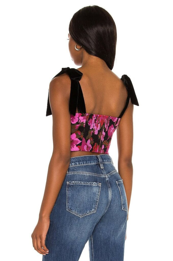 Free People Addie Printed Tank in Twilight Combo - Size Small