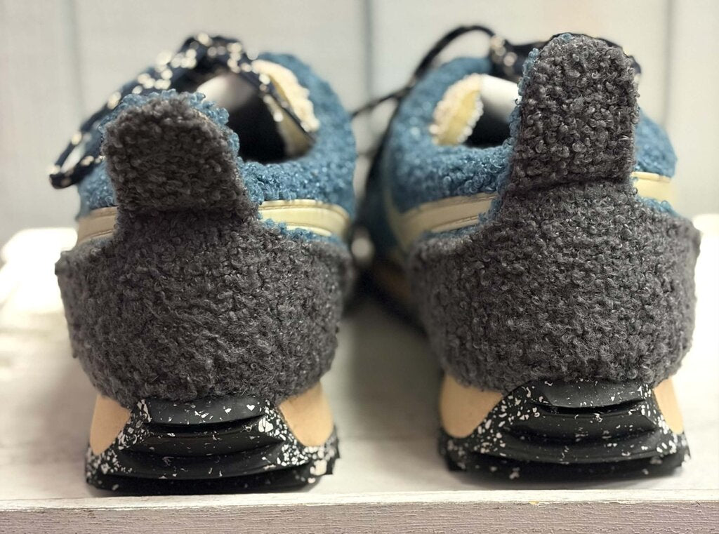 Rag & Bone Retro Runner Eiffel Blue Sherpa Low Top Sneakers - Size 38