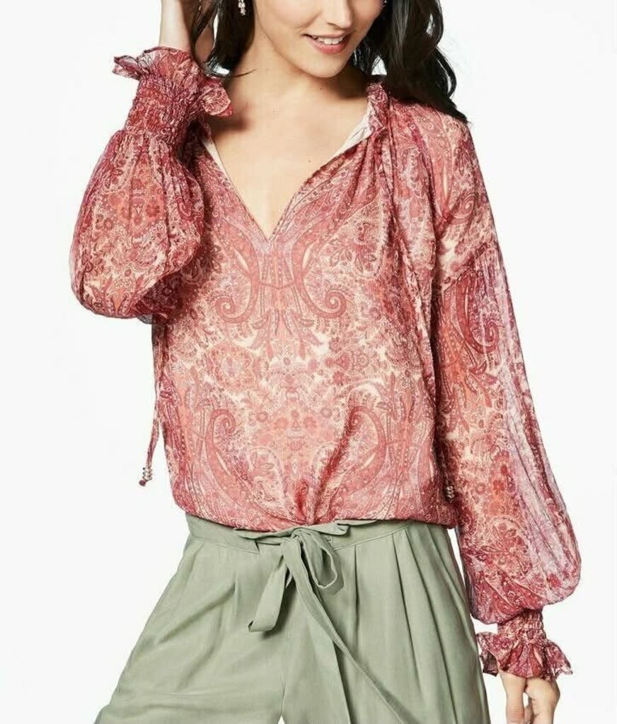 Ramy Brook Luanne Paisley Print Top - Size Small