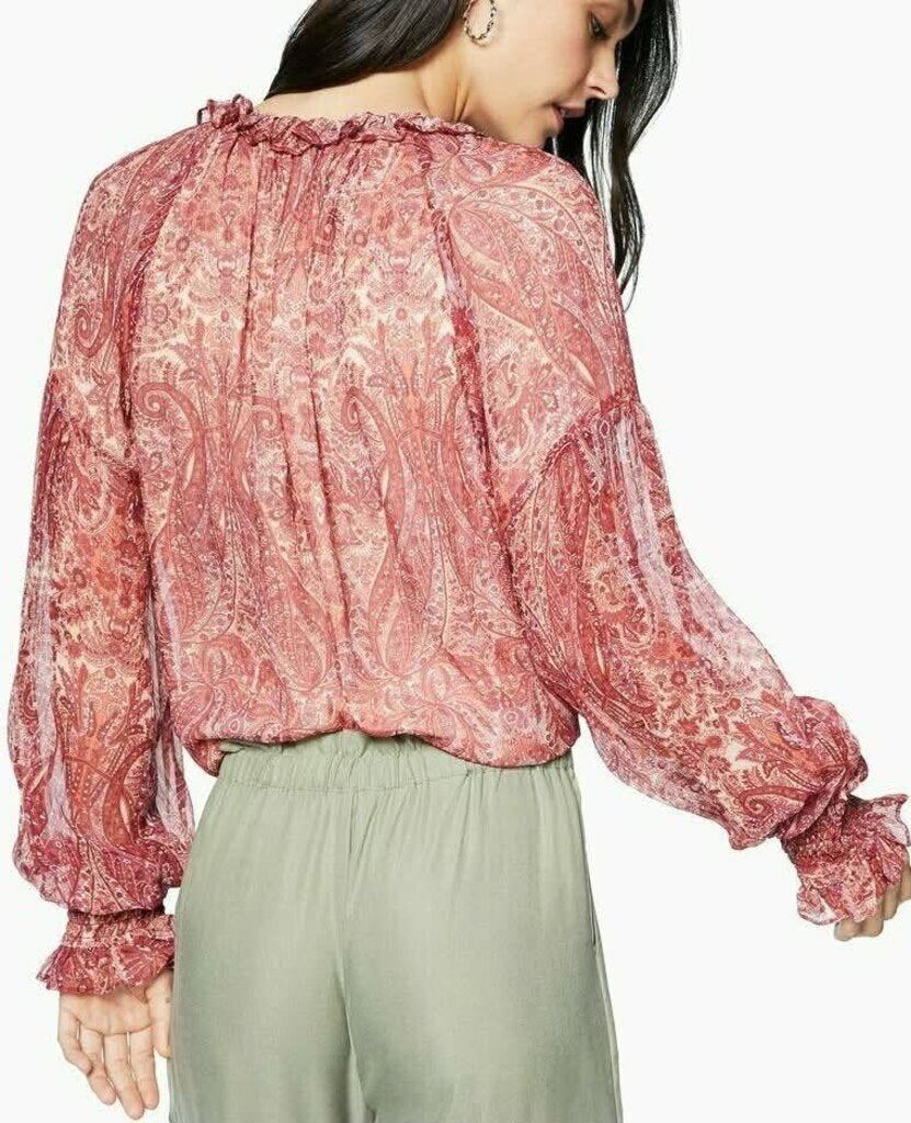 Ramy Brook Luanne Paisley Print Top - Size Small