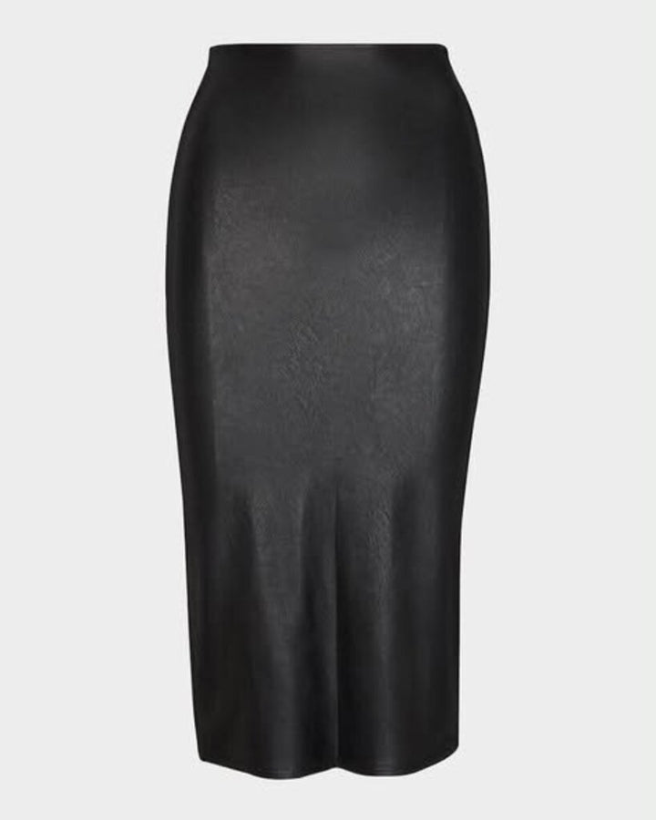 Commando Faux Leather Midi Skirt - Size Large