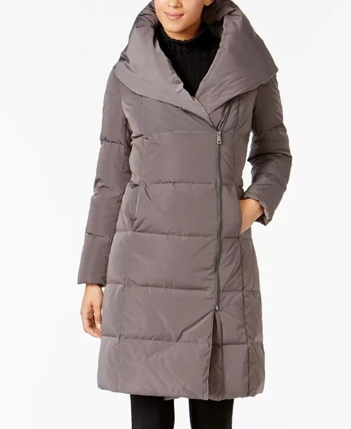 Cole Haan Signature Asymmetrical Pillow-Collar Down Puffer Coat - Size Large (Retails $350)