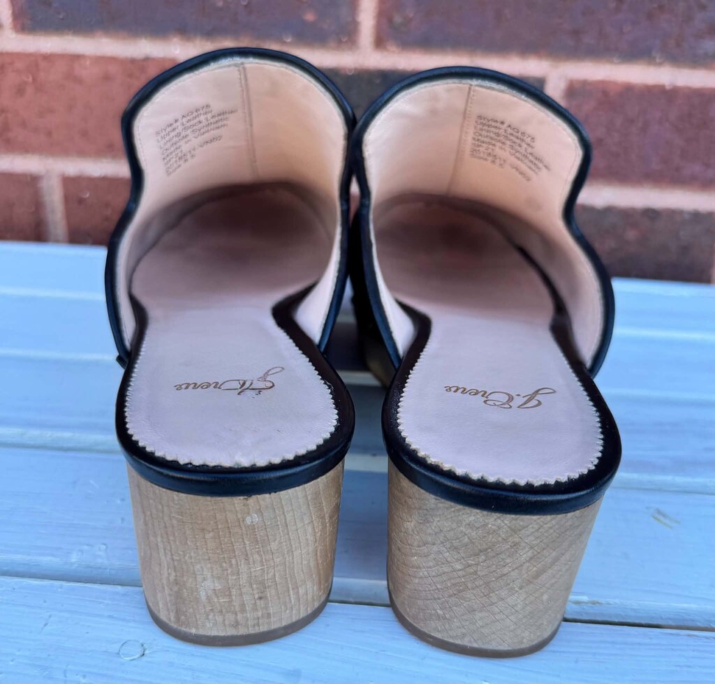 J Crew Leather Studded Clogs - Size 8.5