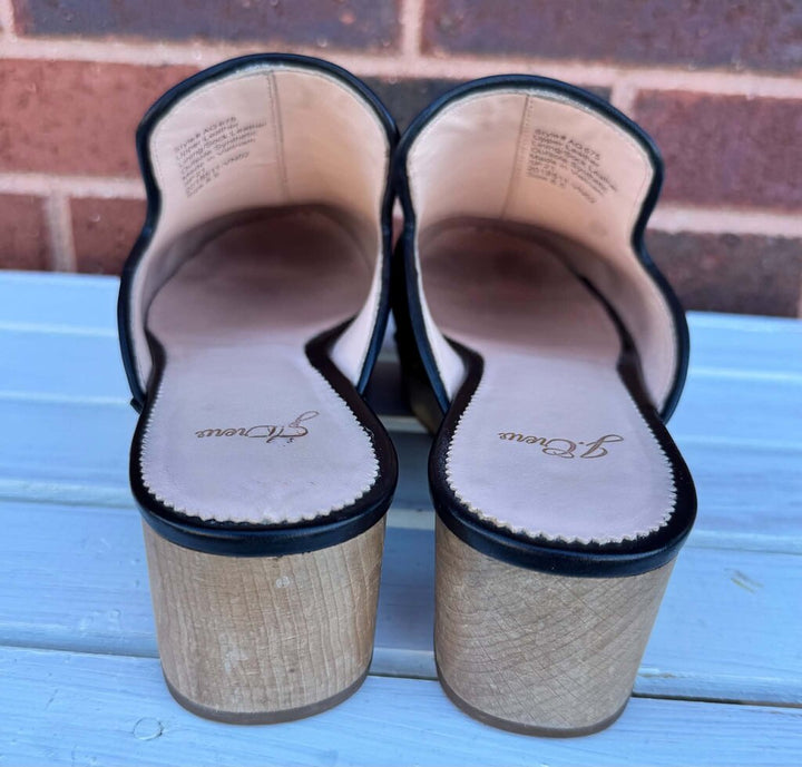 J Crew Leather Studded Clogs - Size 8.5