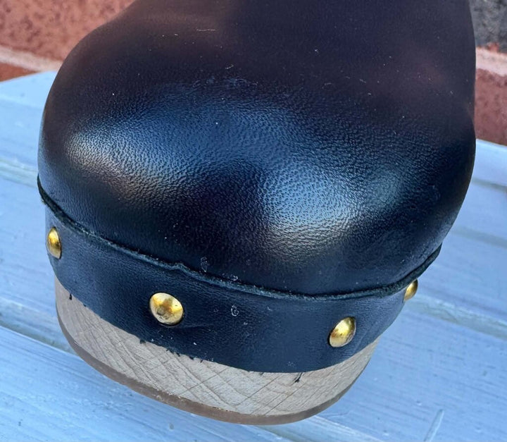 J Crew Leather Studded Clogs - Size 8.5
