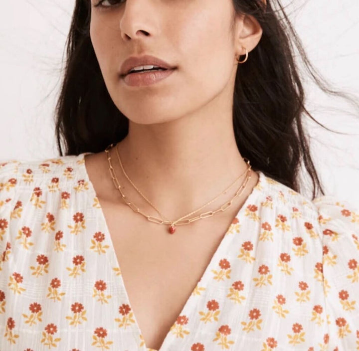 Madewell Sophia Short Sleeve Floral Top - Size Small
