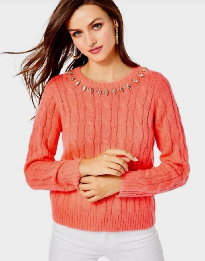 Lilly Pulitzer NWT Dario Cable-Knit Sweater - Size Large