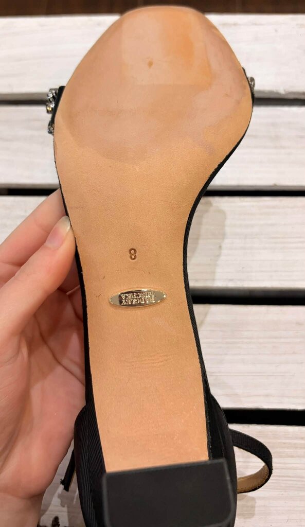 Badgley Mischka Crystal Embellished Heels - Size 8