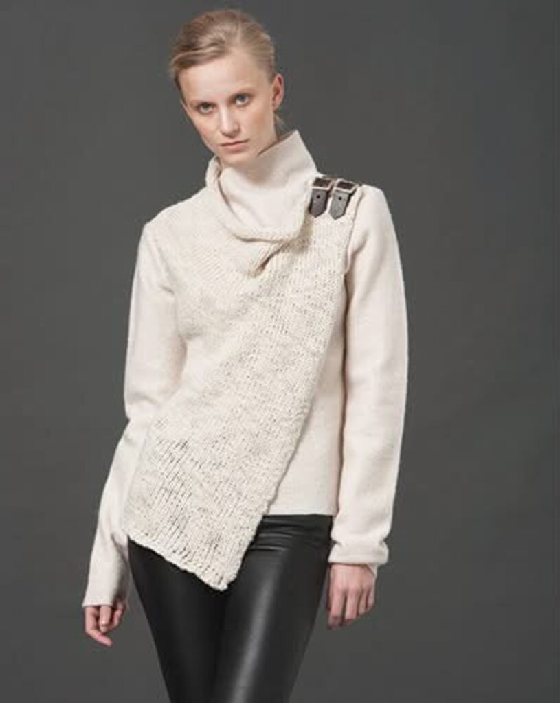 GROA Boiled Wool Buckle Sweater - Size 38