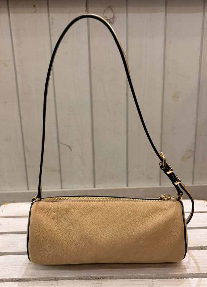 Michael Kors Izzy Small Nubuck Barrel Pochette (Retails for $128)