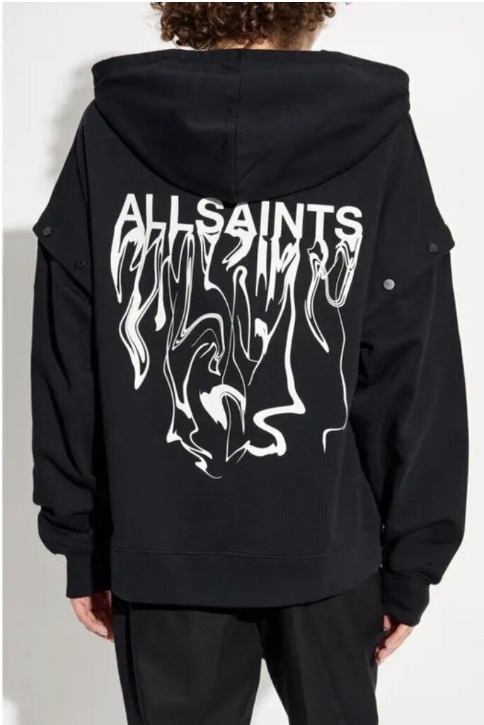 All Saints Inksnts Amphia Hoodie Sweatshirt - Size Small