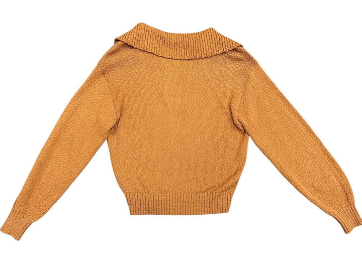 MaeveTextured Knit Collared Sweater - Size XS