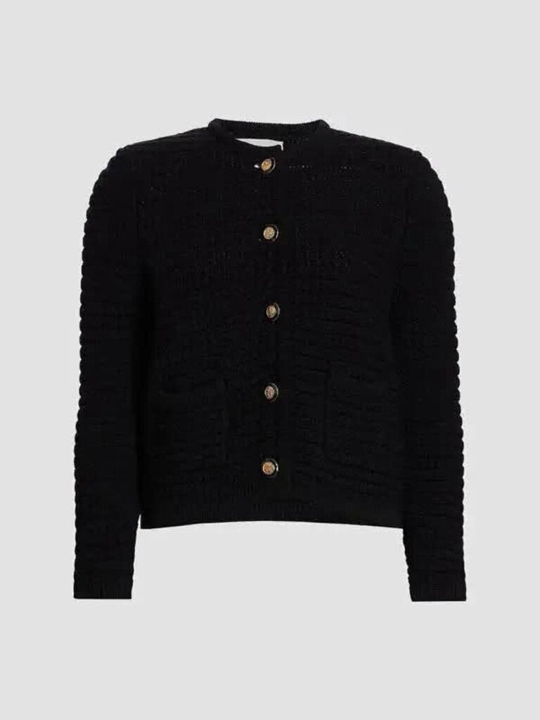 Aqua Crewneck Cardigan - Size Small