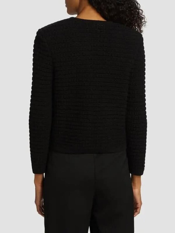 Aqua Crewneck Cardigan - Size Small