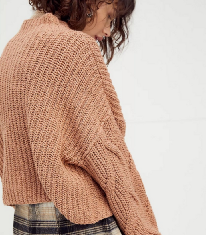 Free People Seasons Change Funnel Neck Sweater - Size XS