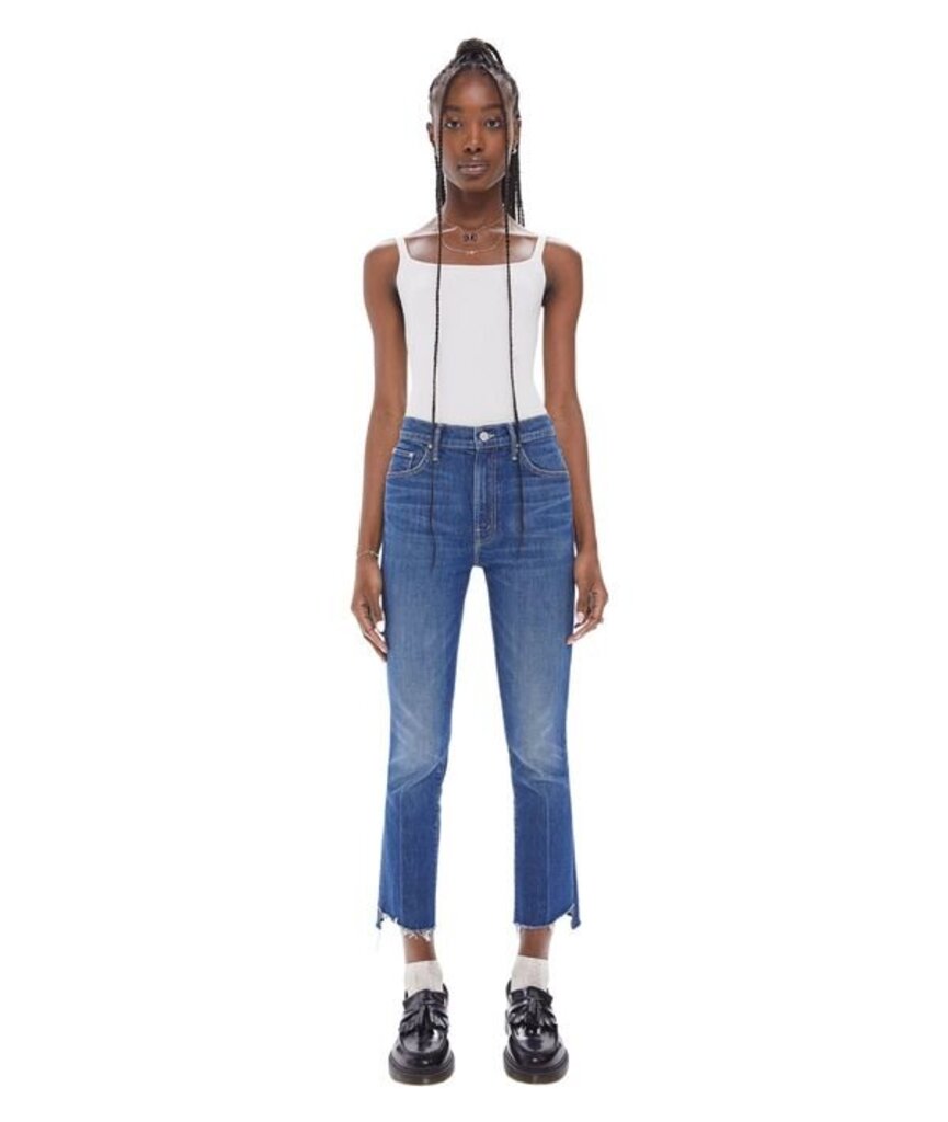 Mother The Insider Crop Step Fray Jeans - Size 30