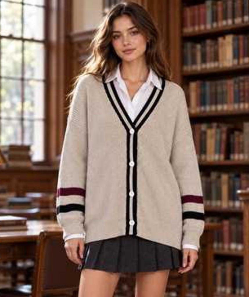 Evereve Astrid Varisty Cardigan - Size Small