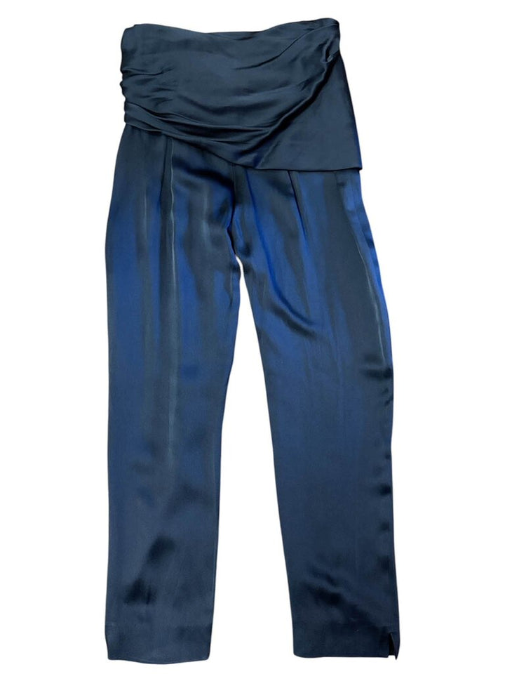 Hellessy Satin Draped Tie Waist Trousers - Size 0