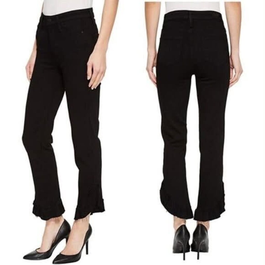 Paige NWT Hoxton Straight Ankle Ruffle Jeans - Size 28