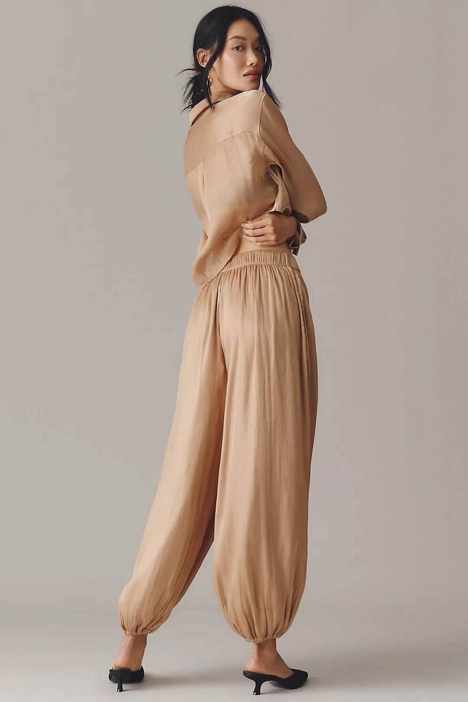 Maeve Shiny Balloon Pants - Size XS