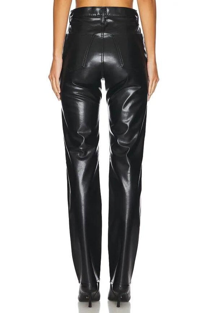 AGOLDE 90's Pinch Waist Pants in Leather - Size 24 (Retails $298)
