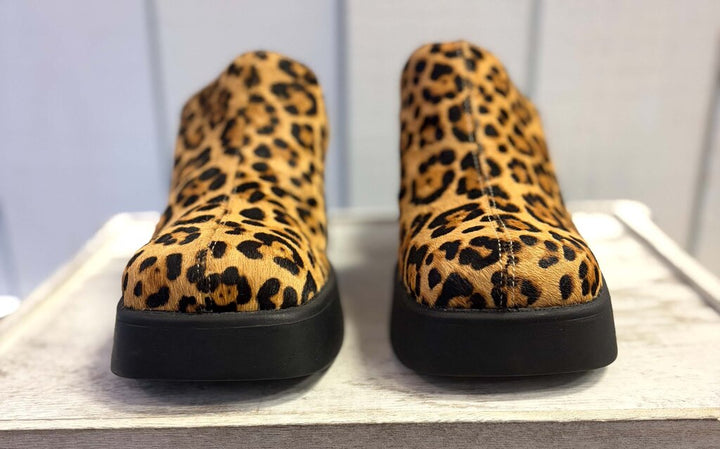 Steve Madden Leopard-Print Calf-Hair Platform Heels - Size 6