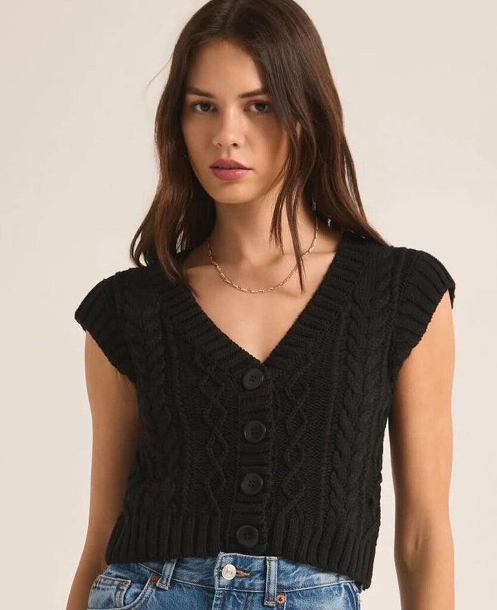 Z Supply Set Adrift Sweater Vest - Size Small