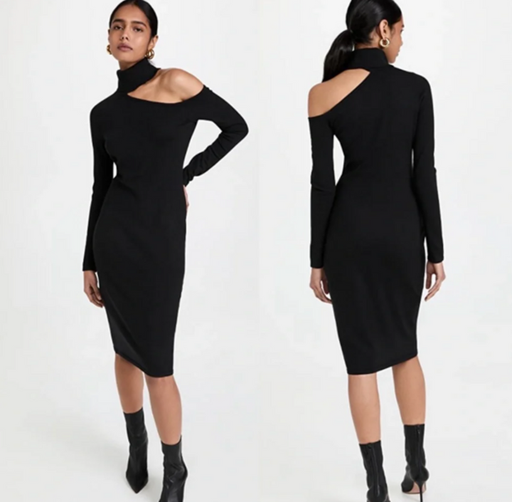 L'Agence Annalise Cut-Out Sweater Dress - Size Small (Retails for $336)