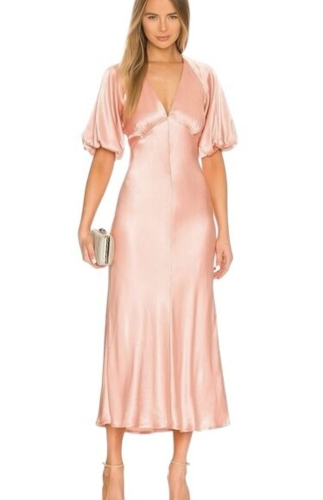 Bardot Everleigh Satin Midi NWT Dress- Size Large
