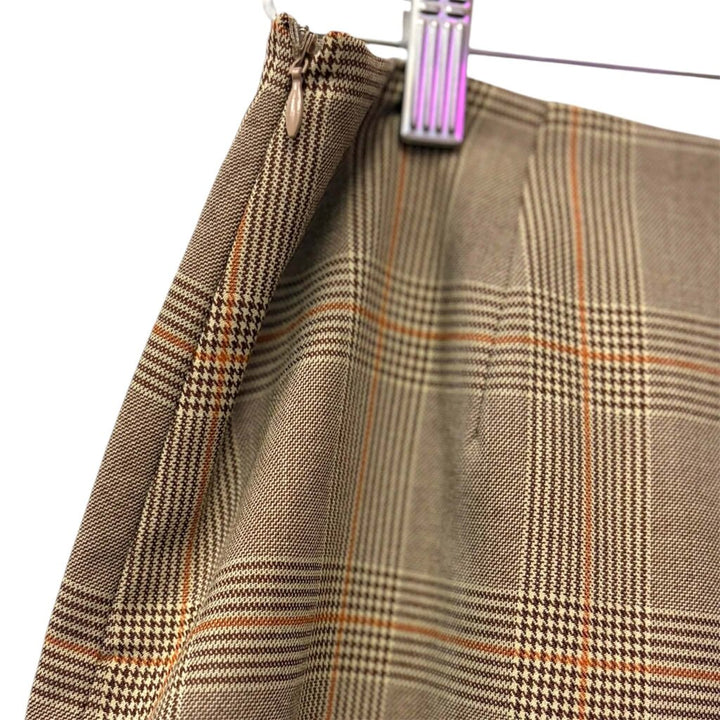 Skies Are Blue Plaid Mini-Skirt - Size Small