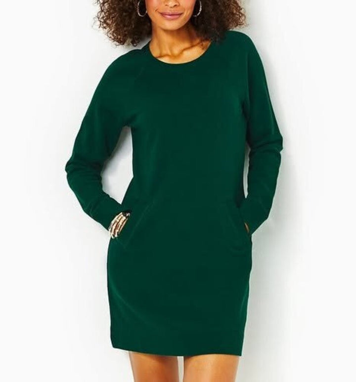 Lilly Pulitzer Beach Comber Sweatshirt Dress - Size Large