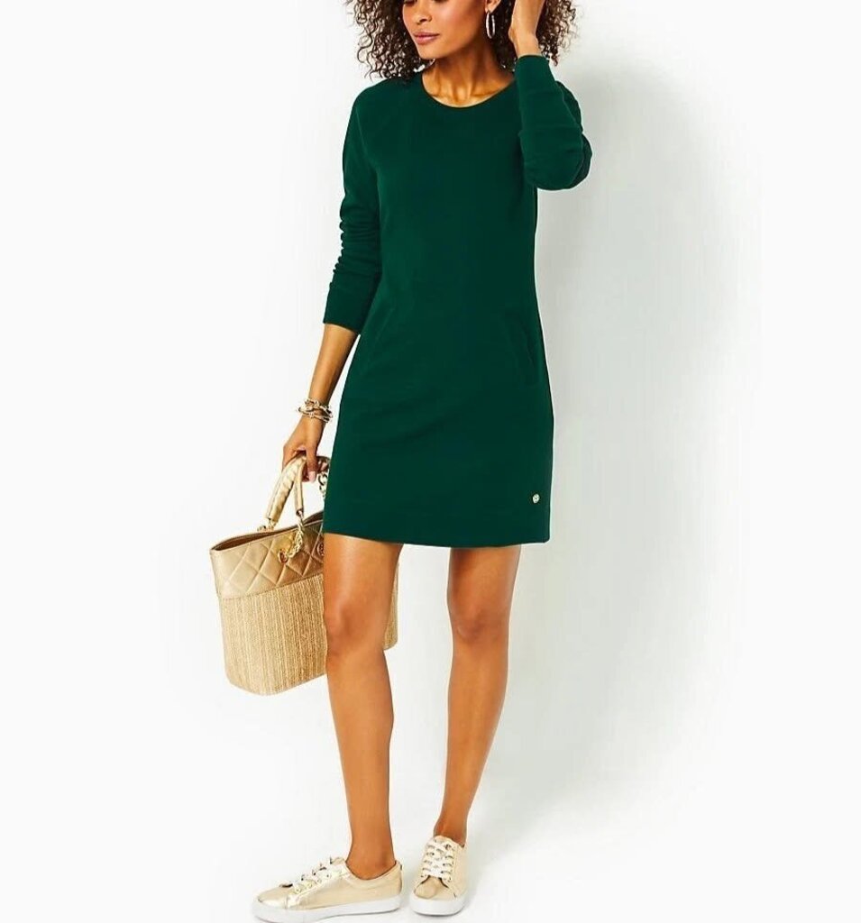 Lilly Pulitzer Beach Comber Sweatshirt Dress - Size Large