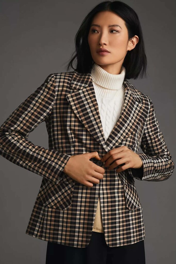 Maeve Plaid Blazer - Size 2
