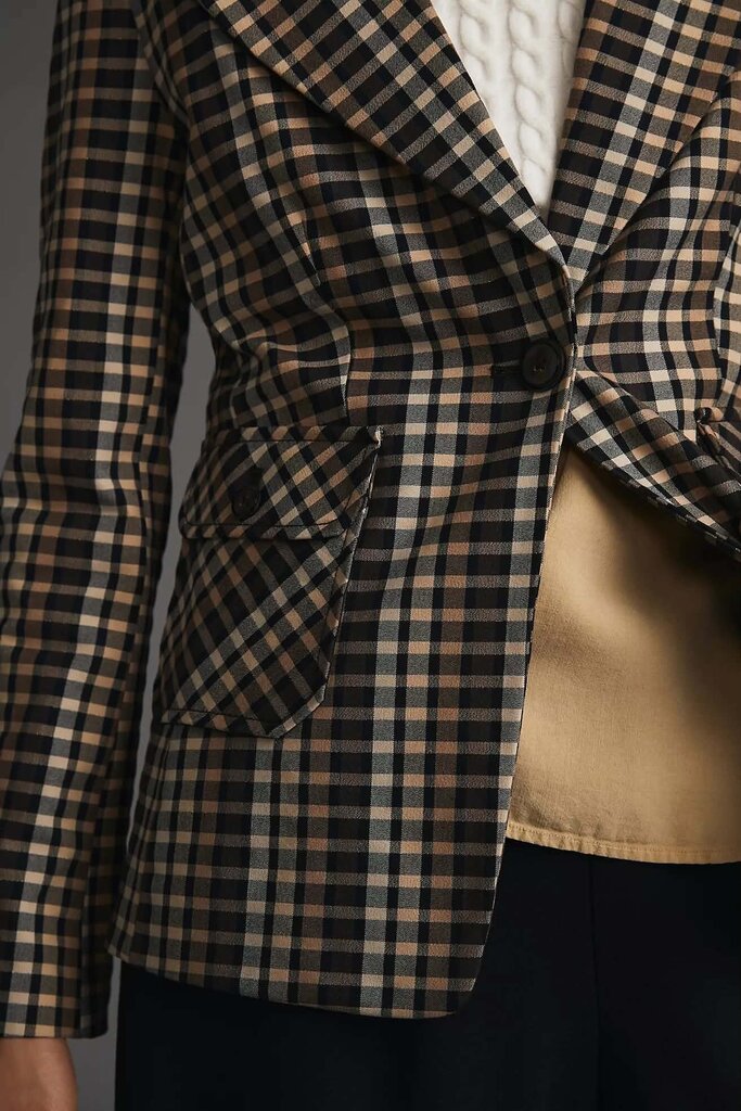 Maeve Plaid Blazer - Size 2