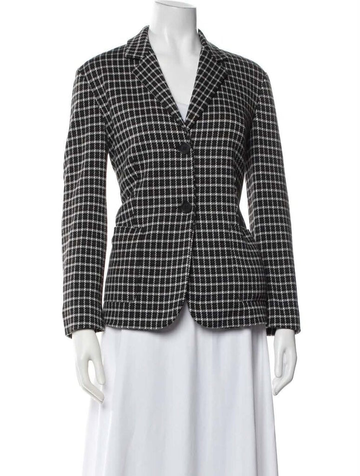 Weekend Max Mara Plaid Print Blazer - Size Medium