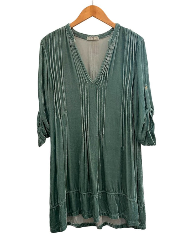 CP Shades Regina Velvet Tunic Top - Size Small