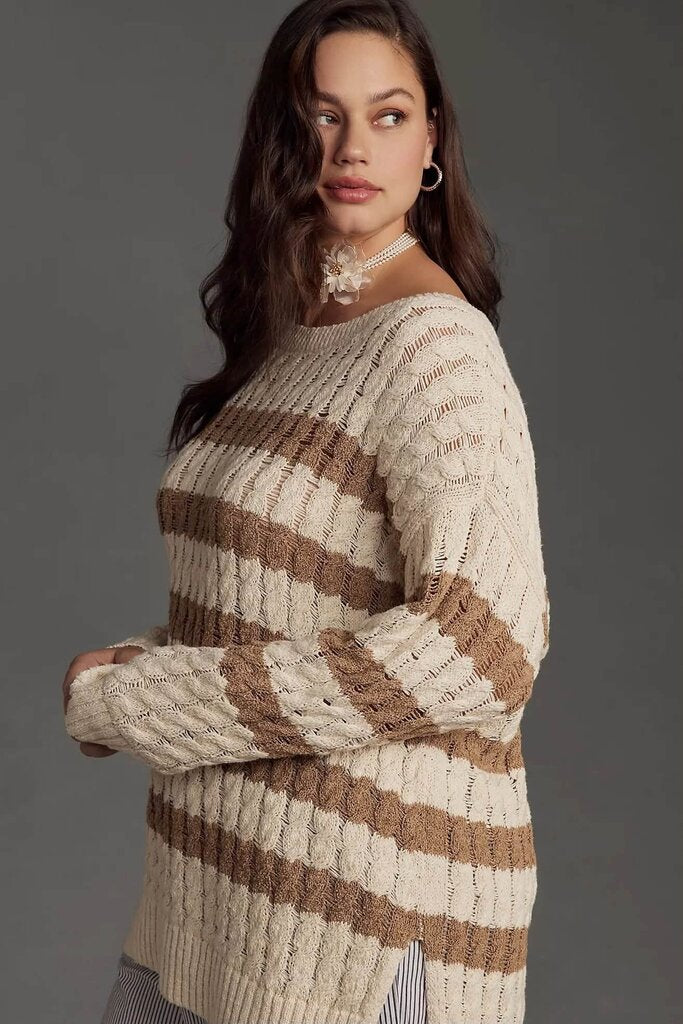 Pilcro Longline Stitch Sweater - Size XS