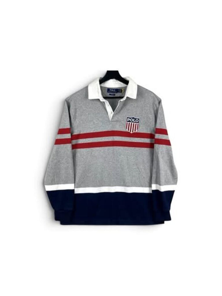 Polo Ralph Lauren Cotton Jersey Rugby Shirt - Size Large