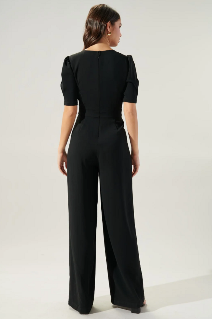 Sugar Lips NWT Go Getter Wide Leg Surplice Jumpsuit - Size Small