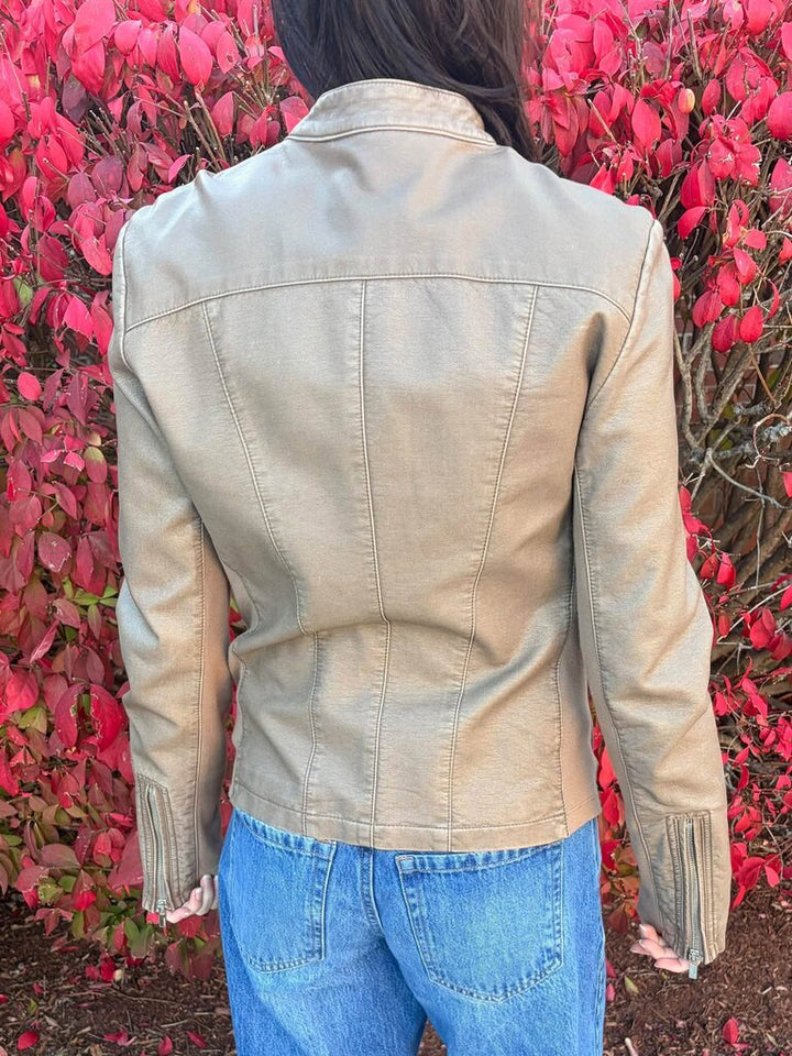 Express Faux Leather Moto Jacket - Size Medium