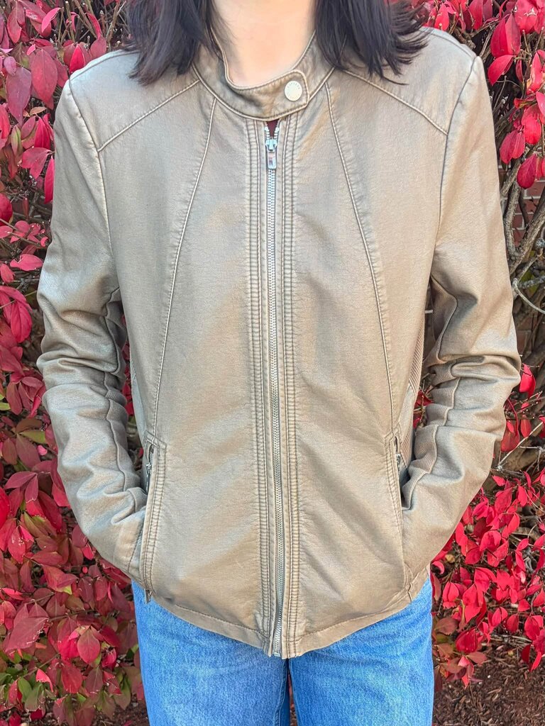 Express Faux Leather Moto Jacket - Size Medium